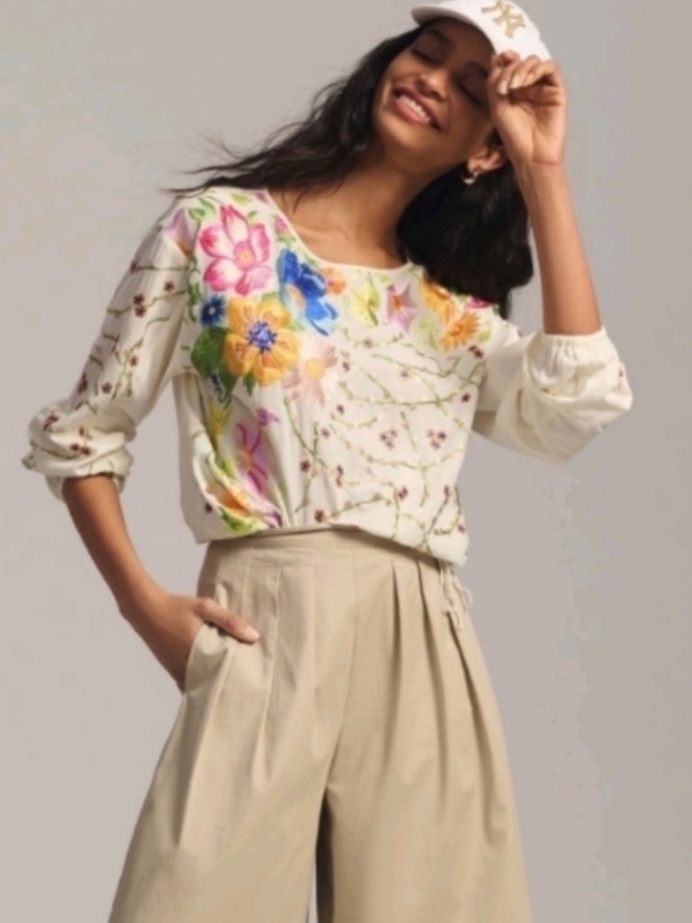 Anthropologie Tiny Lori Embroidered Colorful Top size XL - Picture 2 of 14